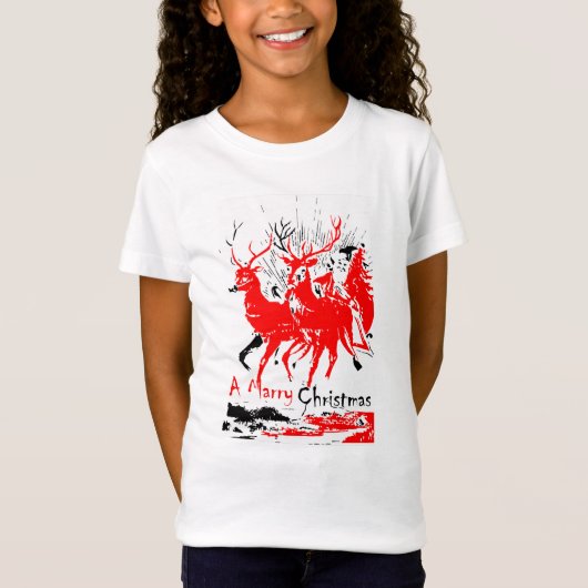 A Marries Chritsmas Tシャツ子供へかわいい Tシャツ (正面)