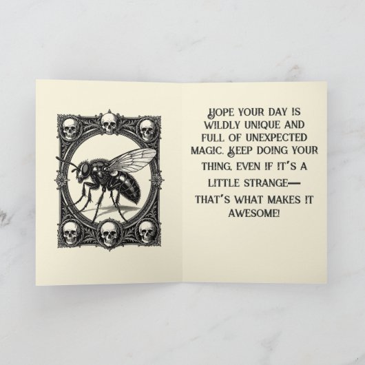 A Massive Monstrous Fly カード (内部)