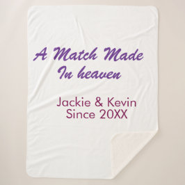 A match made in heaven purple mauve since year nam シェルパブランケット