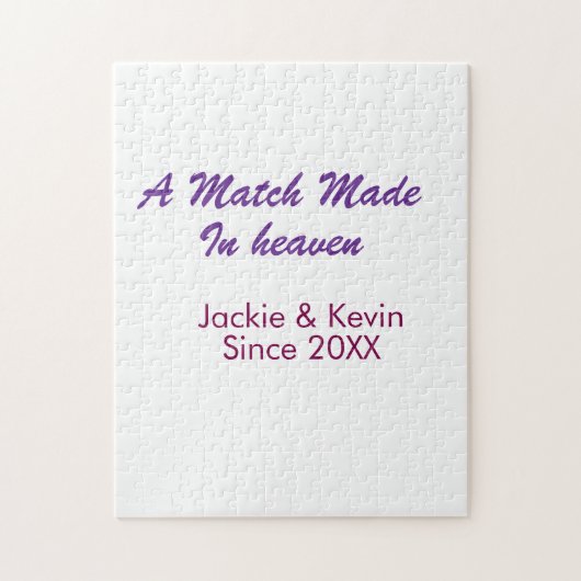 A match made in heaven purple mauve since year nam ジグソーパズル (縦)