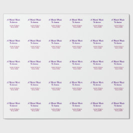 A match made in heaven purple mauve since year nam ラッピングペーパー