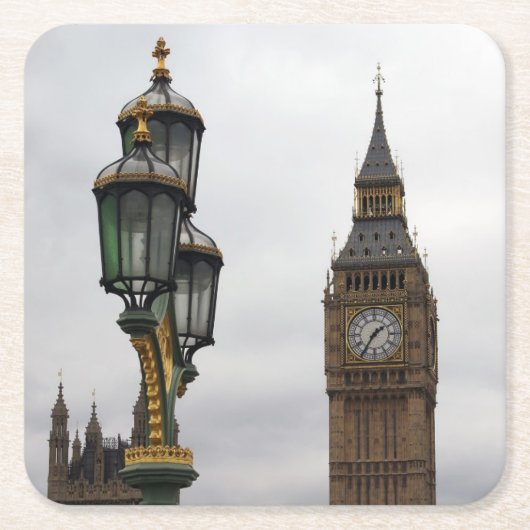 A Matter of Perspective - London - Big Ben Coaster スクエアペーパーコースター (正面)