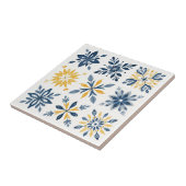 A Mediterranean Tile Design with Floral Geometric  タイル (側面)