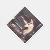 A Mermaid by J W Waterhouse, 1901 スタンダードランチョンナプキン (角)