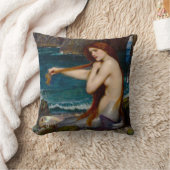 A Mermaid, c. 1900 by John Waterhouse クッション (ブランケット)