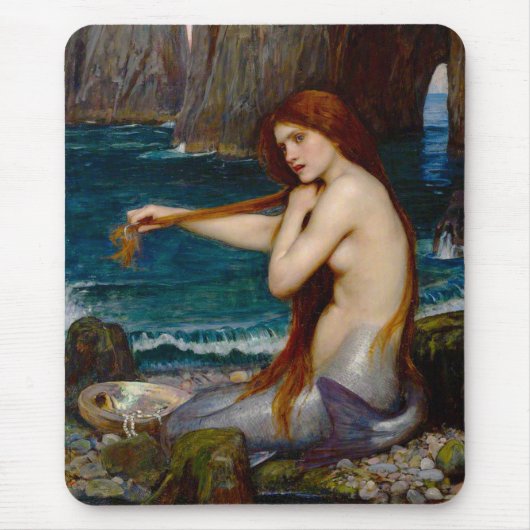 A Mermaid, c. 1900 by John Waterhouse マウスパッド (正面)