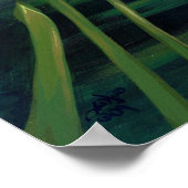 A Mermaid Emerges gothic fantasy Art Print ポスター (角)