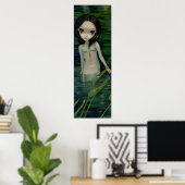A Mermaid Emerges gothic fantasy Art Print ポスター (ホームオフィス)