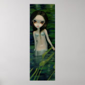 A Mermaid Emerges gothic fantasy Art Print ポスター (正面)
