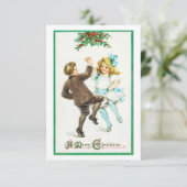 A Merry Christmas Children Dancing Card 招待状 (スタンド正面)
