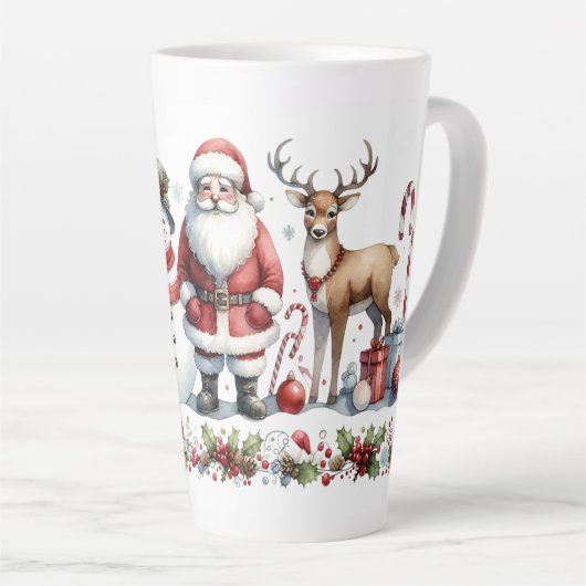 A Merry Gathering of Christmas Cheer カフェラテマグ (右アングル)