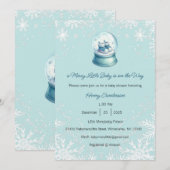 A Merry Little Baby is on the Way Invitation 招待状 (正面/裏面)