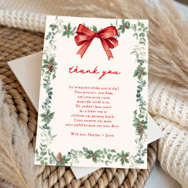 A Merry Little Baby Shower サンキューカード