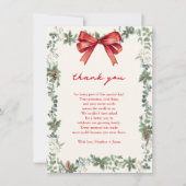 A Merry Little Baby Shower サンキューカード (正面)