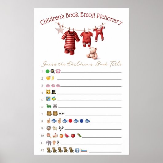 A Merry Little Baby Shower Baby Shower Game ポスター (正面)