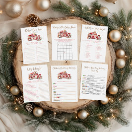 A Merry Little Baby Shower Baby Shower Game ポスター