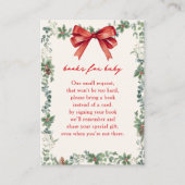 A Merry Little Baby Shower Christmas Book Request  エンクロージャーカード (正面)
