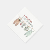 A Merry Little Baby Shower Christmas Clothes スタンダードカクテルナプキン (角)