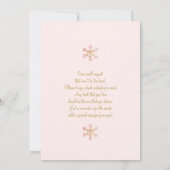 A Merry Little Baby Shower Girl 招待状 (裏面)