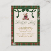 A Merry Little Baby Shower Teddy Bear Christmas エンクロージャーカード (正面)