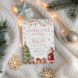 A Merry Little Birthday Invitation 招待状