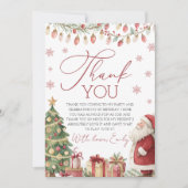 A Merry Little Birthday Thank You 招待状 (正面)