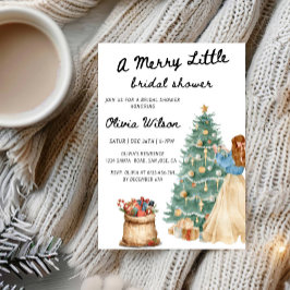 A Merry Little Bridal Shower-Christmas Bride Party 招待状