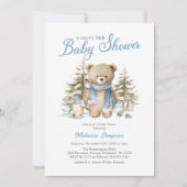 A Merry Little Christmas Baby Shower 招待状 (正面)