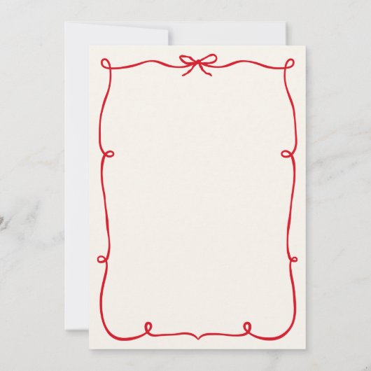 A Merry Little Christmas Bridal Shower 招待状 (裏面)