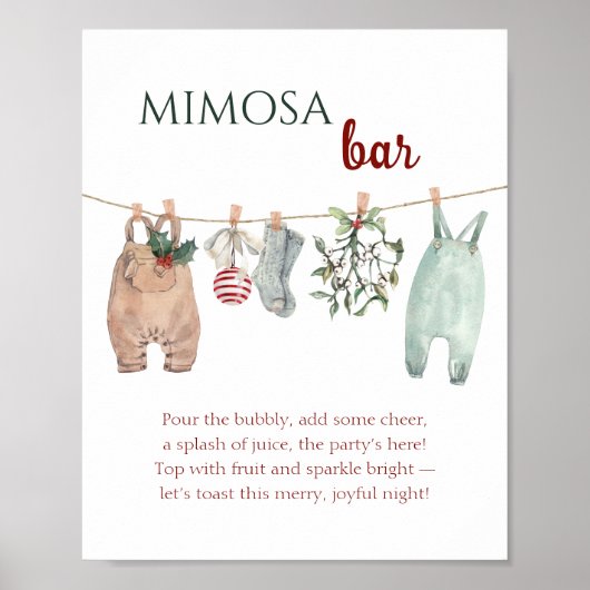 A Merry Little Christmas Clothes Mimosa Bar ポスター (正面)