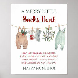 A Merry Little Christmas Clothes Socks Hunt ポスター