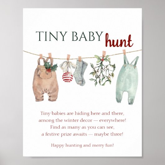 A Merry Little Christmas Clothes TINY BABY hunt ポスター (正面)