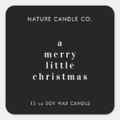 A Merry Little Christmas Minimalist Soy Candle  スクエアシール (正面)