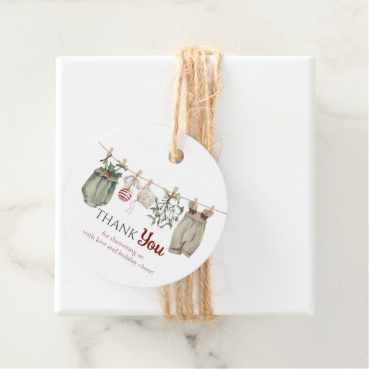 A Merry Little Girl Christmas Clothes Thank You フェイバータグ (インサイチュ)