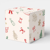 A Merry Little Thank You Christmas Baby Shower フェイバーボックス (裏面サイド)