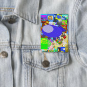 A Merry Spaceship Cartoon 缶バッジ (インサイチュ)