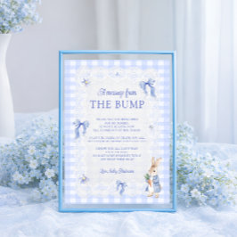 A Message From The Bump Peter Rabbit Baby Shower ポスター