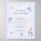A Message From The Bump Peter Rabbit Baby Shower ポスター (正面)