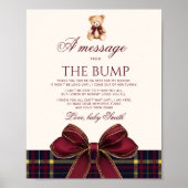 A message from the bump Teddy Bear Red Bow ポスター (正面)