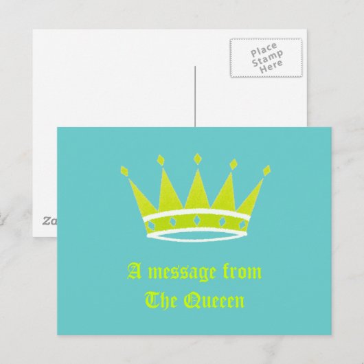A Message from The Queeen ポストカード (正面/裏面)