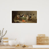 A Midnight モダン Conversation, c.1732 (油オン缶 ポスター (キッチン)