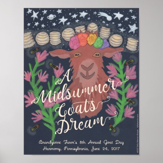 A Midsummer Goat's Dream poster (11" x 14") ポスター (正面)