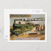 「A Mile a Minute」ヴィンテージ劇場列車はがき ポストカード (正面/裏面)