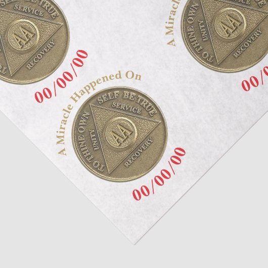 A Miracle Happened On CUSTOM DATE Sober AA on Coin 薄葉紙 (詳細)