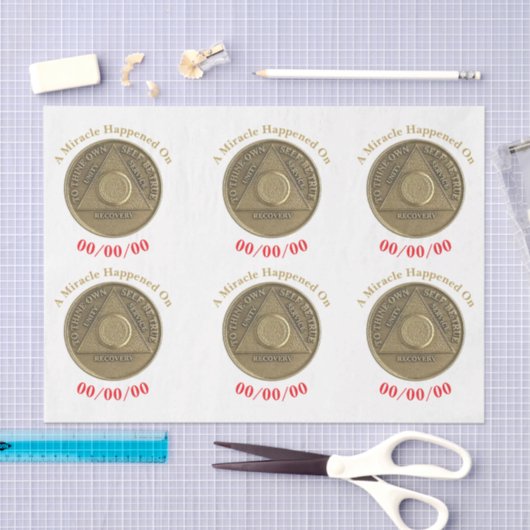 A Miracle Happened On CUSTOM DATE Sober Blank Coin 薄葉紙 (クラフト)