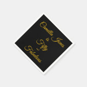 A modern, 50th Birthday custom invitation スタンダードカクテルナプキン (角)