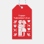 A modern Bauhaus-style Valentine’s Day ギフトタグ (裏面)