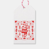A modern Bauhaus-style Valentine’s Day ギフトタグ (正面)