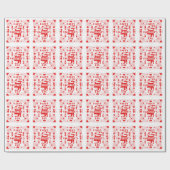 A modern Bauhaus-style Valentine’s Day ラッピングペーパー (フラット)