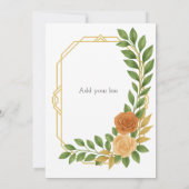 A modern classic for your big day. 招待状 (裏面)